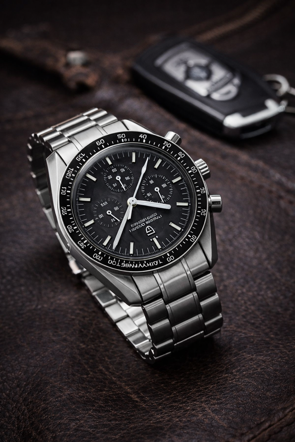 BD Men Silver Stainless Steel Strap Watch